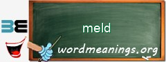 WordMeaning blackboard for meld